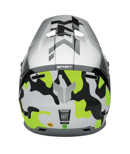 Мотокрос каска THOR REFLEX SPORT RIOT GRAY/ACID MIPS — снимка 3