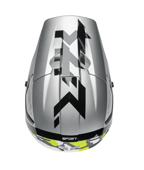 Мотокрос каска THOR REFLEX SPORT RIOT GRAY/ACID MIPS — снимка 4