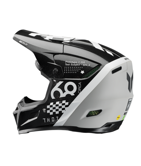 Мотокрос каска THOR REFLEX SPORT RIOT BLACK/WHITE MIPS_2