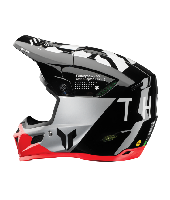 Мотокрос каска THOR REFLEX SPORT STRIKE BLACK/RED MIPS — снимка 2