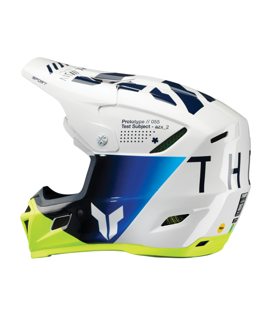 Мотокрос каска THOR REFLEX SPORT STRIKE NAVY/ACID MIPS — снимка 2