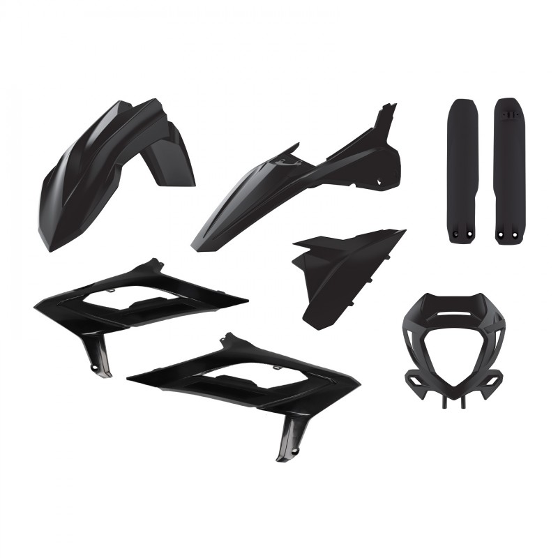 Комплект пластмаси POLISPORT Full Plastic Kit Beta RR 2T/4T (2023-24) Black