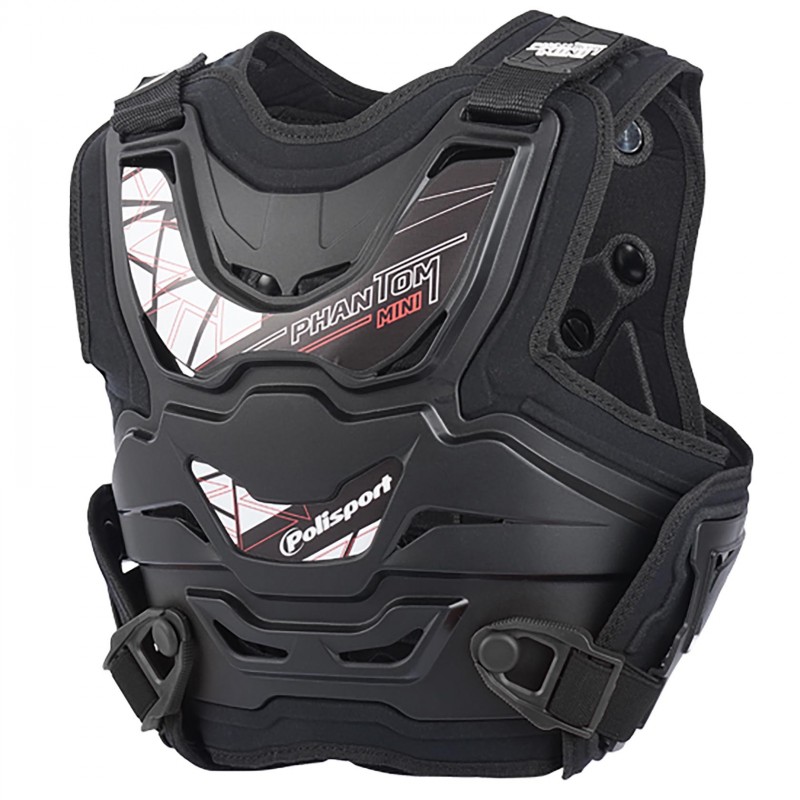 Детски гръден протектор POLISPORT Phantom Mini Black 1