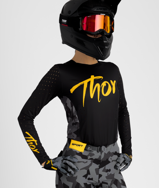 Дамско джърси THOR SPORTMODE SHADOW BLACK — снимка 5