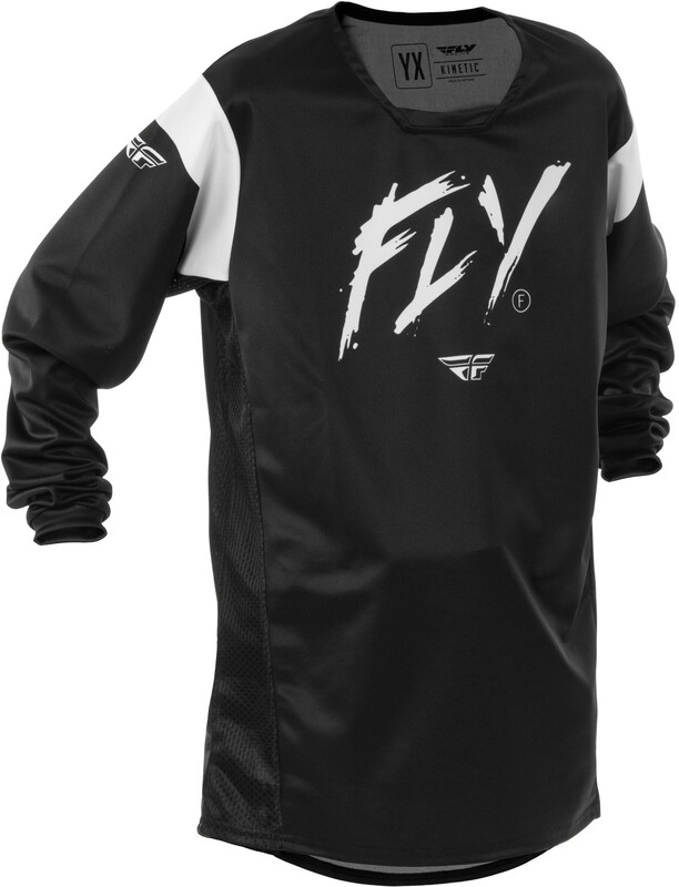 Детска мотокрос блуза FLY RACING Kinetic Stoke- Black/White 2025 1