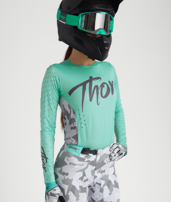 Дамско джърси THOR SPORTMODE SHADOW TEAL — снимка 5