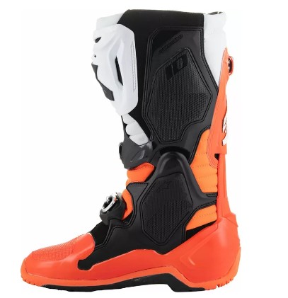 Мотокрос ботуши ALPINESTARS TECH 10 ENDURO ORANGE FLUO/BLACK/WHITE — снимка 2