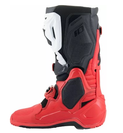 Мотокрос ботуши ALPINESTARS TECH 10 ENDURO BRIGHT RED/BLACK/WHITE — снимка 2