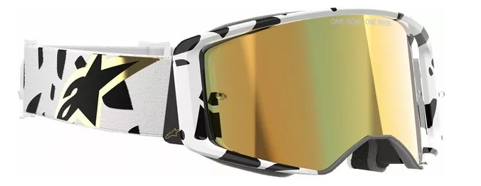 Мотокрос очила ALPINESTARS SUPERTECH CORP WHT/GLD MIRROR-GLD — снимка 3