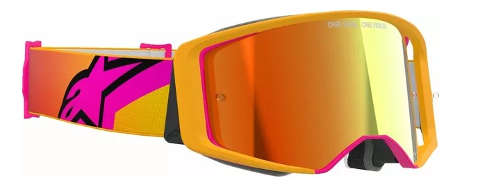 Мотокрос очила ALPINESTARS SUPERTECH CORP YLW/PNK MIRROR-RED — снимка 2