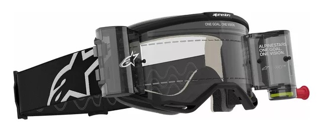 Мотокрос очила ALPINESTARS VISION 5 CORP BLK CLEAR ROLL-OFF — снимка 3