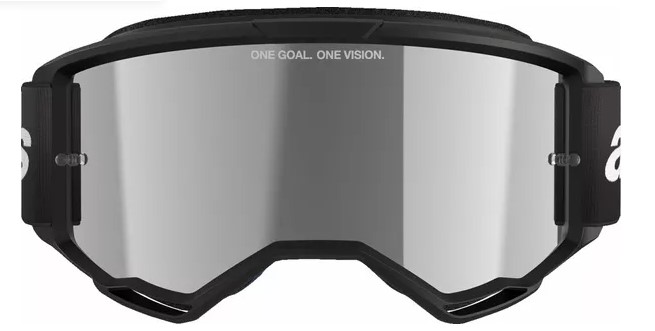 Мотокрос очила ALPINESTARS VISION 3 WORDMARK BLK MIRROR-SIL — снимка 3