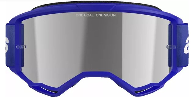 Мотокрос очила ALPINESTARS VISION 3 WORDMARK BL MIRROR-SIL — снимка 3
