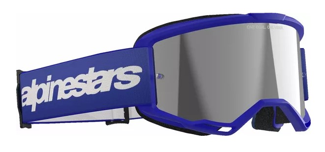 Мотокрос очила ALPINESTARS VISION 3 WORDMARK BL MIRROR-SIL — снимка 2