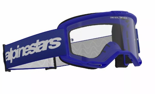 Мотокрос очила ALPINESTARS VISION 3 WORDMARK BLUE CLEAR — снимка 4