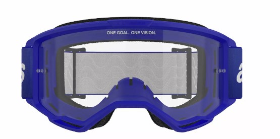 Мотокрос очила ALPINESTARS VISION 3 WORDMARK BLUE CLEAR — снимка 2