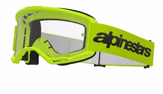 Мотокрос очила ALPINESTARS VISION 3 WORDMARK YLW CLEAR — снимка 3
