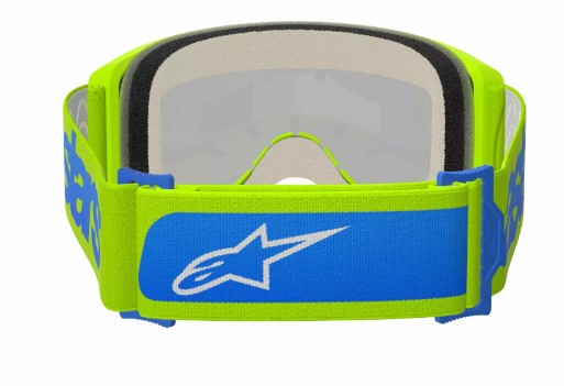 Мотокрос очила ALPINESTARS VISION 5 BLAZE YLW/BL MIRROR-BLUE — снимка 3
