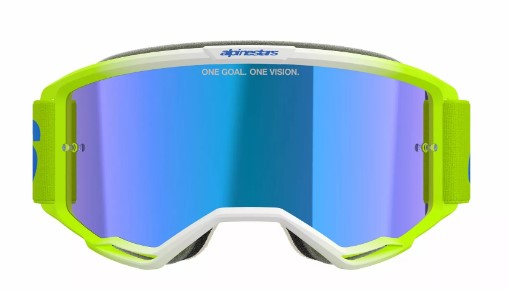 Мотокрос очила ALPINESTARS VISION 5 BLAZE YLW/BL MIRROR-BLUE — снимка 2