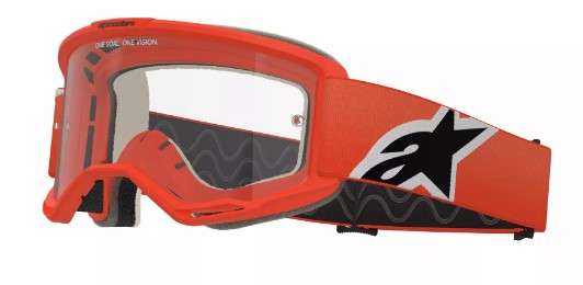 Мотокрос очила ALPINESTARS VISION 5 CORP ORANGE CLEAR — снимка 4