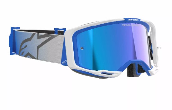 Мотокрос очила ALPINESTARS VISION 8 CORP BL/WT MIRROR-BLUE — снимка 4