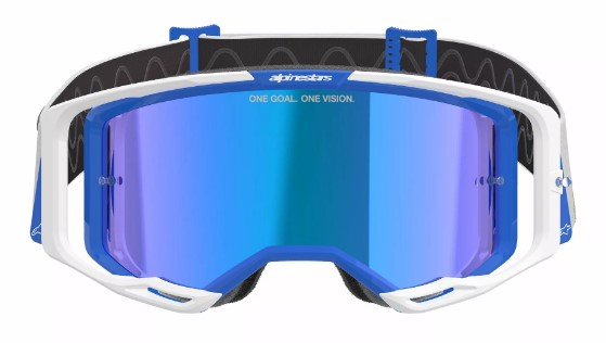 Мотокрос очила ALPINESTARS VISION 8 CORP BL/WT MIRROR-BLUE — снимка 3