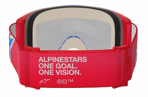 Мотокрос очила ALPINESTARS VISION 5 CORP RED/WT/BL MIRROR-BLUE_4