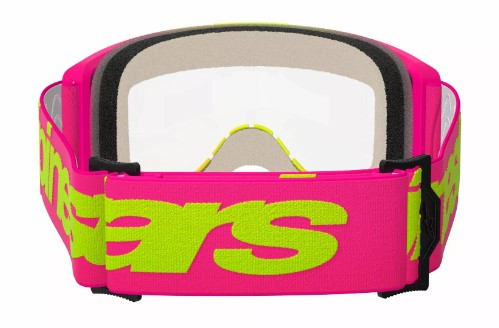 Мотокрос очила ALPINESTARS VISION 5 WORDMARK PINK/YLW CLEAR — снимка 3