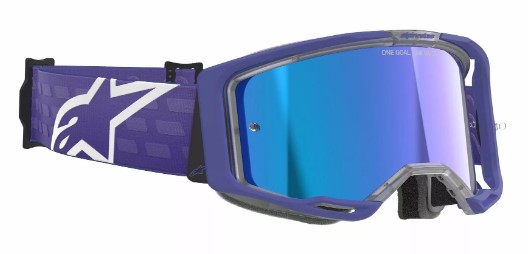 Мотокрос очила ALPINESTARS VISION 8 CORP PURPLE MIRROR-BLUE — снимка 4