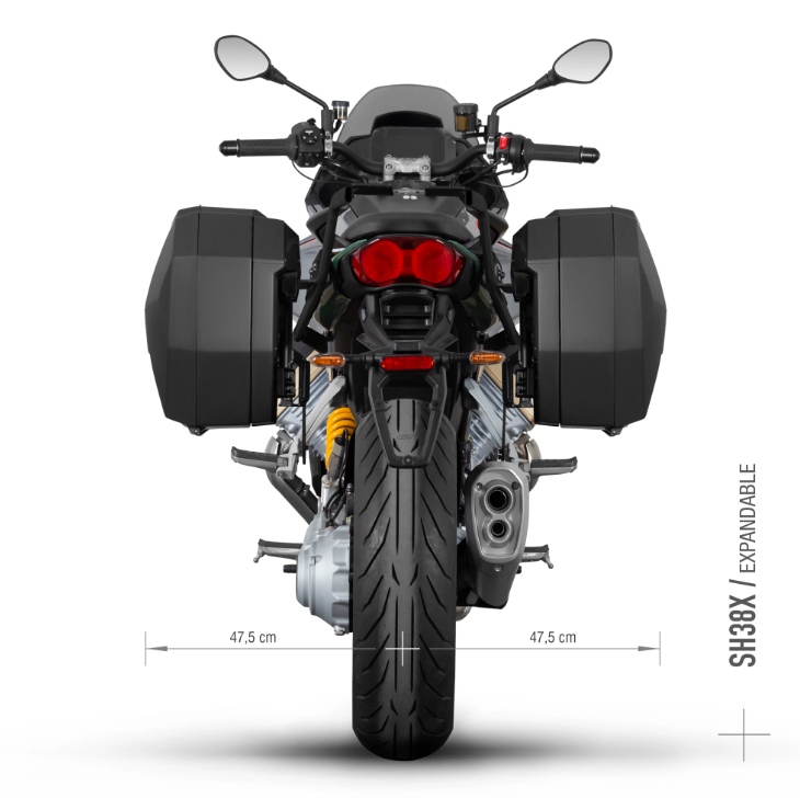 Монтажен комплект за куфари SHAD 3P SYSTEM MOTOGUZI V100 MANDELLO '23 — снимка 6