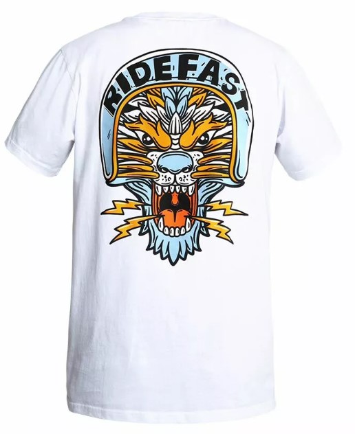 Мото тениска JOHN DOE TEE LION WH — снимка 2