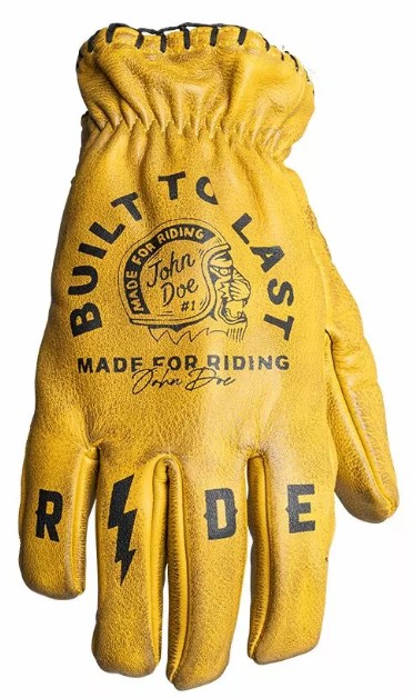 Кожени ръкавици JOHN DOE COYOTE LEATHER YELLOW/BLACK — снимка 3