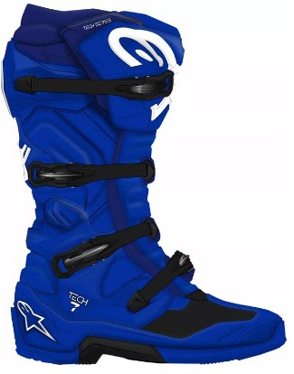 Мотокрос ботуши ALPINESTARS TECH 7 BLUE C25 — снимка 2