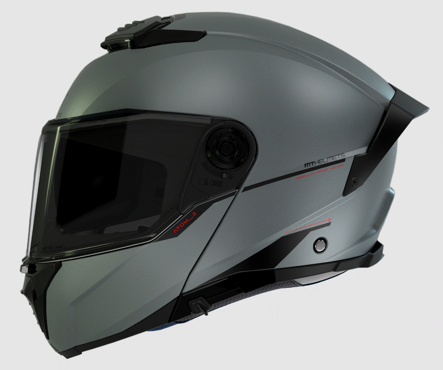 Отваряема каска MT ATOM 2 SV A2 TITANIUM MATT — снимка 2