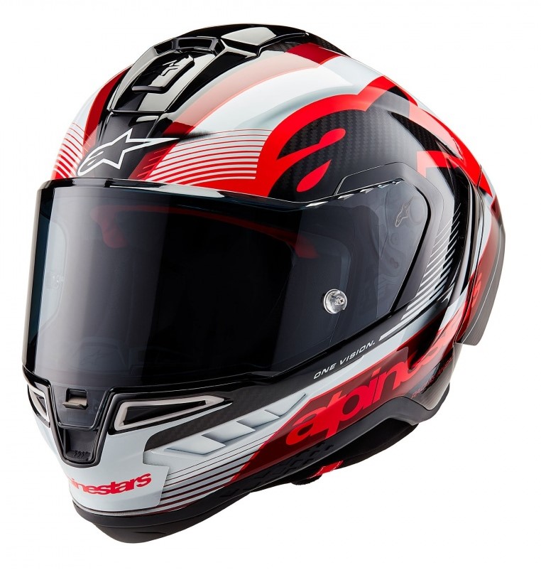 Каска ALPINESTARS Supertech R10 Team Black/Carb/Red/White 1