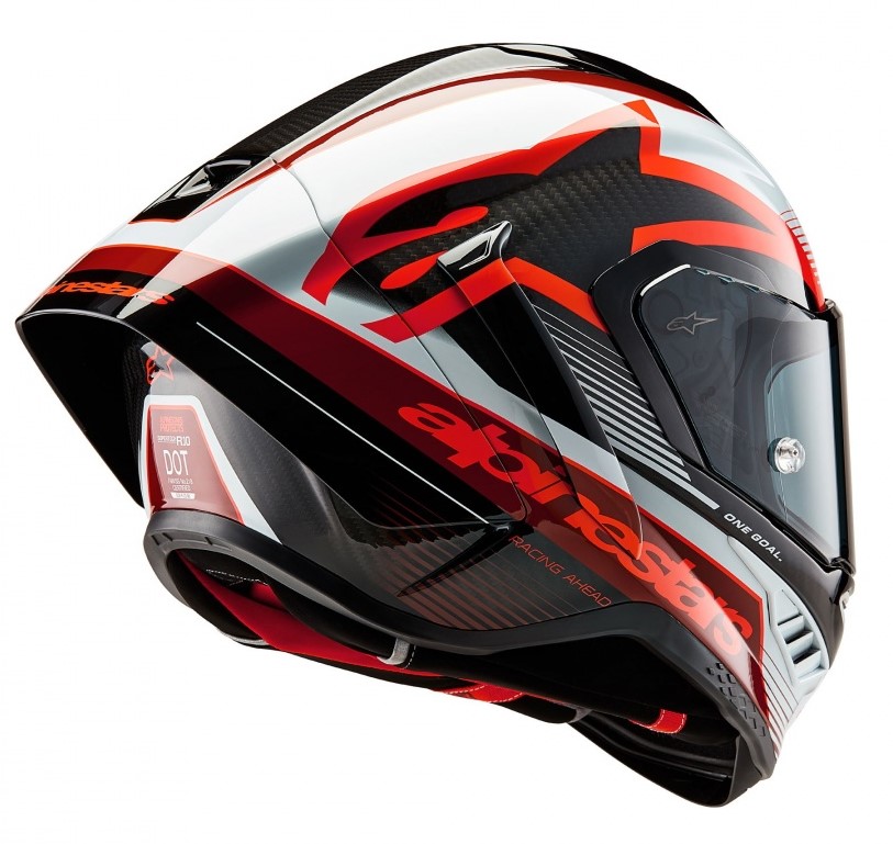 Каска ALPINESTARS Supertech R10 Team Black/Carb/Red/White — снимка 2
