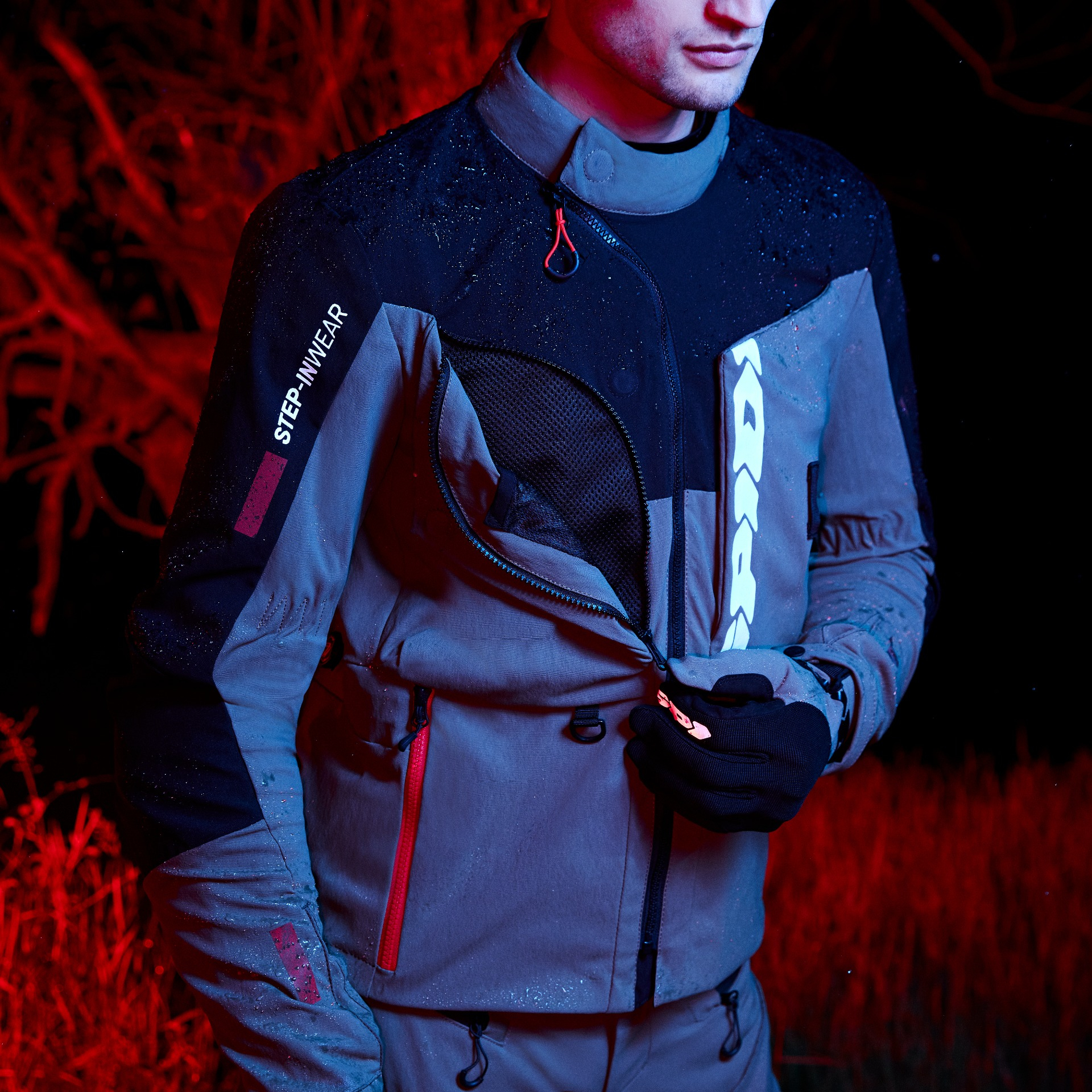 Текстилно яке SPIDI FRONTIER THERMORAIN BLACK — снимка 2