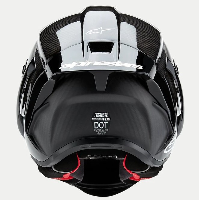 Каска ALPINESTARS Supertech R10 Black/Carb — снимка 2