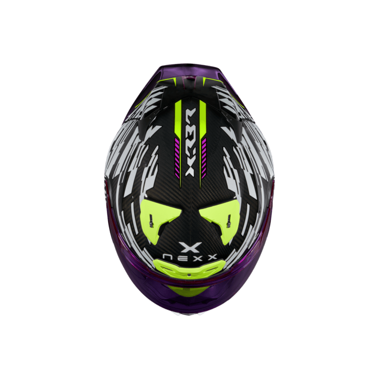 Каска NEXX X.R3R GLITCH RACER WHITE/NEON — снимка 4