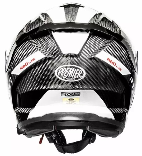 Скутерова каска Premier JT5 Carbon MA 8 BLACK/WHITE — снимка 2