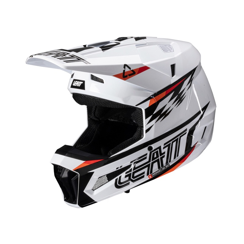 Детска мотокрос каска LEATT Kit Moto 3.5-White V25 — снимка 2