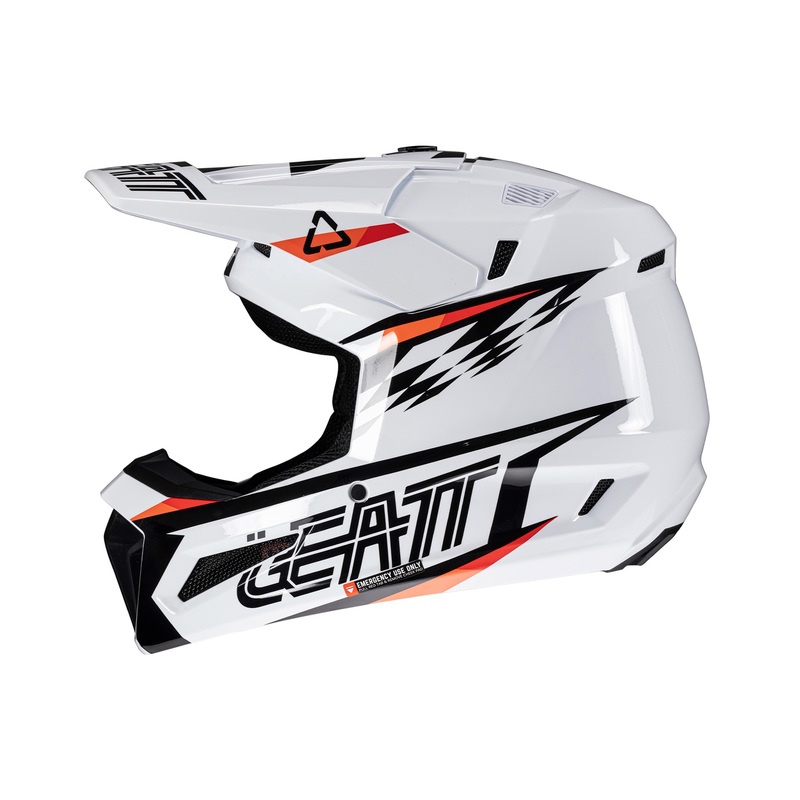 Детска мотокрос каска LEATT Kit Moto 3.5-White V25 — снимка 3