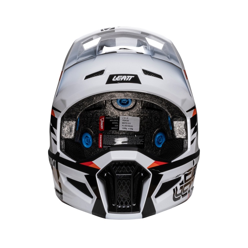 Детска мотокрос каска LEATT Kit Moto 3.5-White V25 — снимка 5