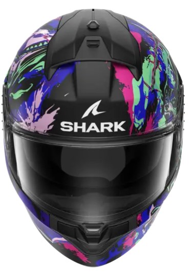 Каска SHARK RIDILL 2 RAGING BEAST Blue/Violet/Pink — снимка 2