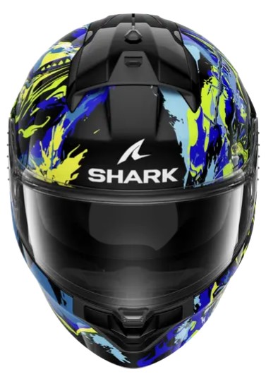 Каска SHARK RIDILL 2 RAGING BEAST Black Blue Green — снимка 2