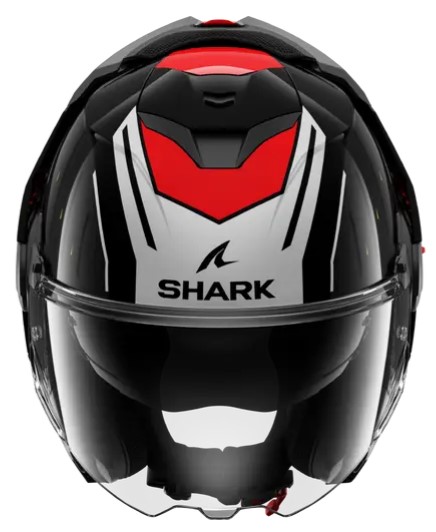 Модуларна каска SHARK OXO RYDGER Black/Silver/Red — снимка 2