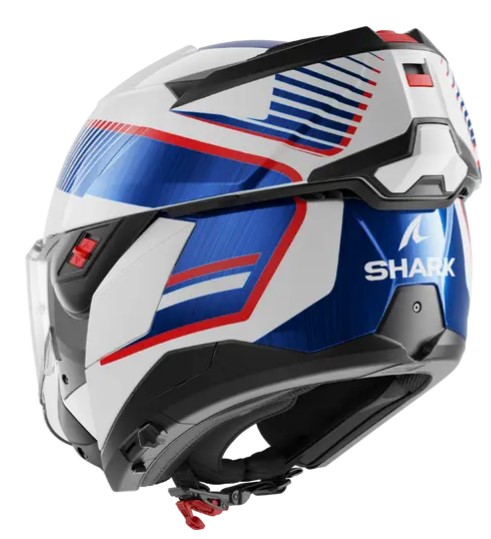 Модуларна каска SHARK OXO SIKTER White Chrome Blue — снимка 4