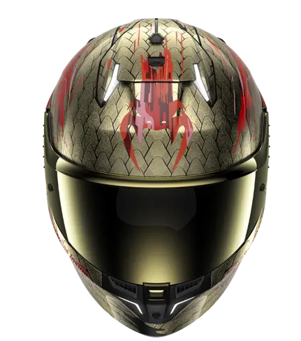 Каска SHARK SKWAL i3 VENUM Black Red Gold — снимка 3