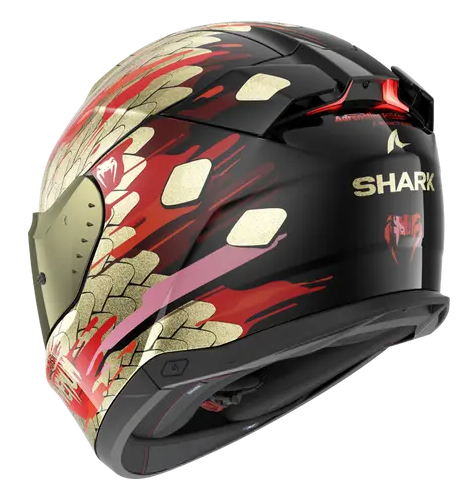 Каска SHARK SKWAL i3 VENUM Black Red Gold — снимка 2