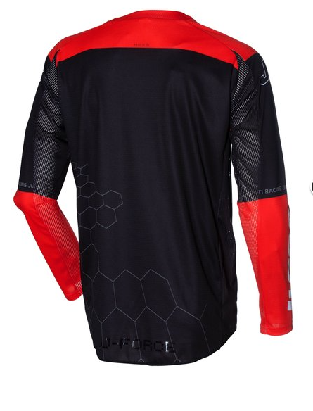Мотокрос джърси Just1 J-Force Hexa Red/Black/White — снимка 2